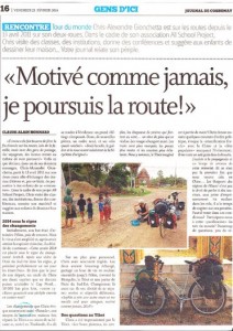 Motivé comme jamais je poursuis la route 1