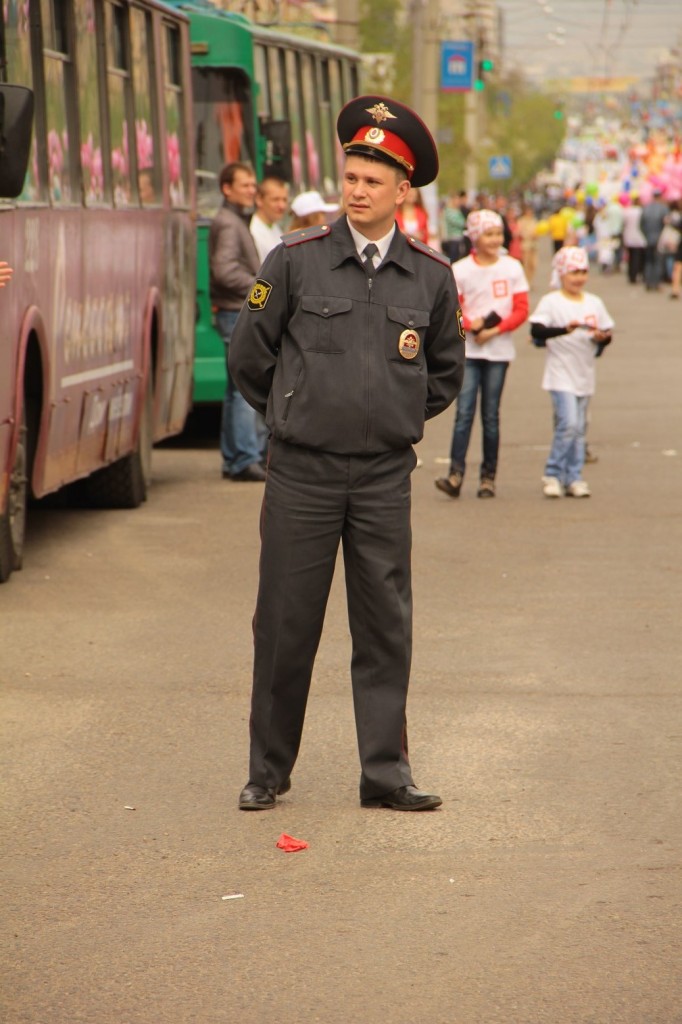 Policier à son poste